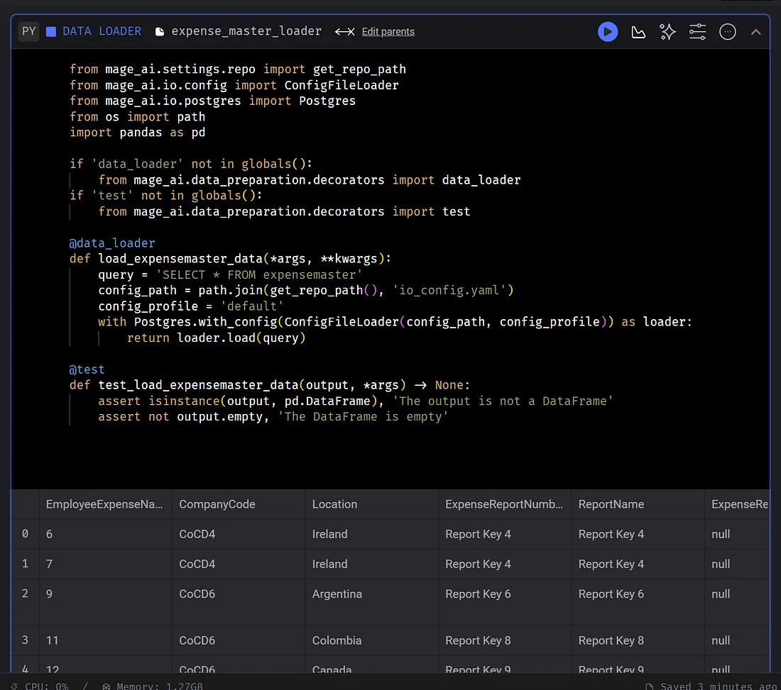 Crear bloques de cargadores de datos