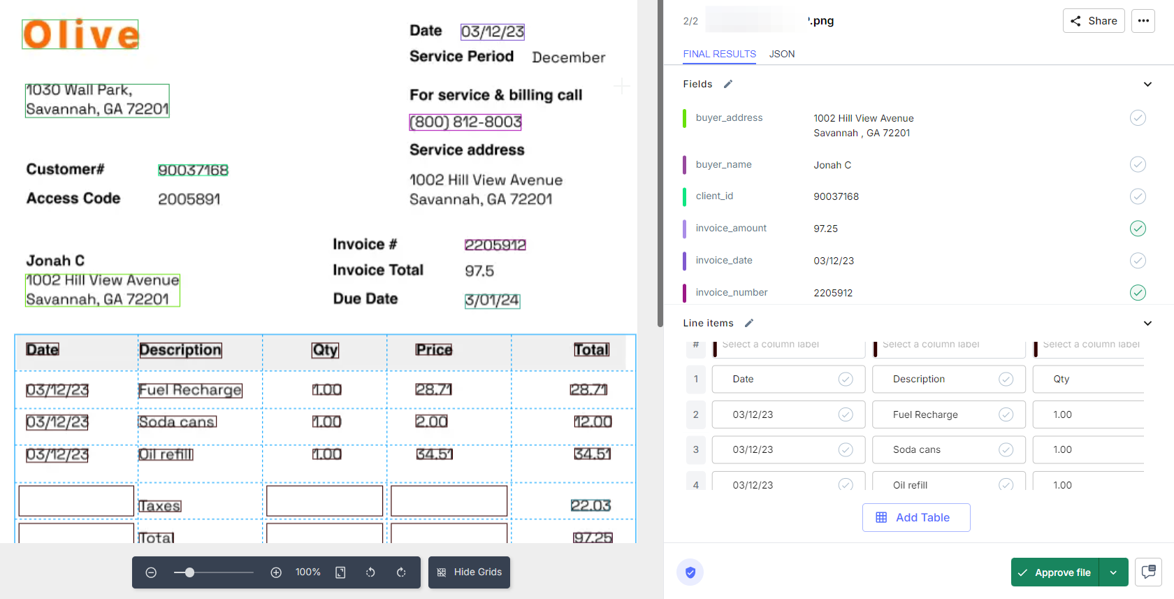 Regardless of format – PDF, image, spreadsheet, or other digital files – the system automatically extracts crucial information such as vendor details, line items, and totals with exceptional accuracy.Regardless of format – PDF, image, spreadsheet, or other digital files – the system automatically extracts crucial information such as vendor details, line items, and totals with exceptional accuracy.