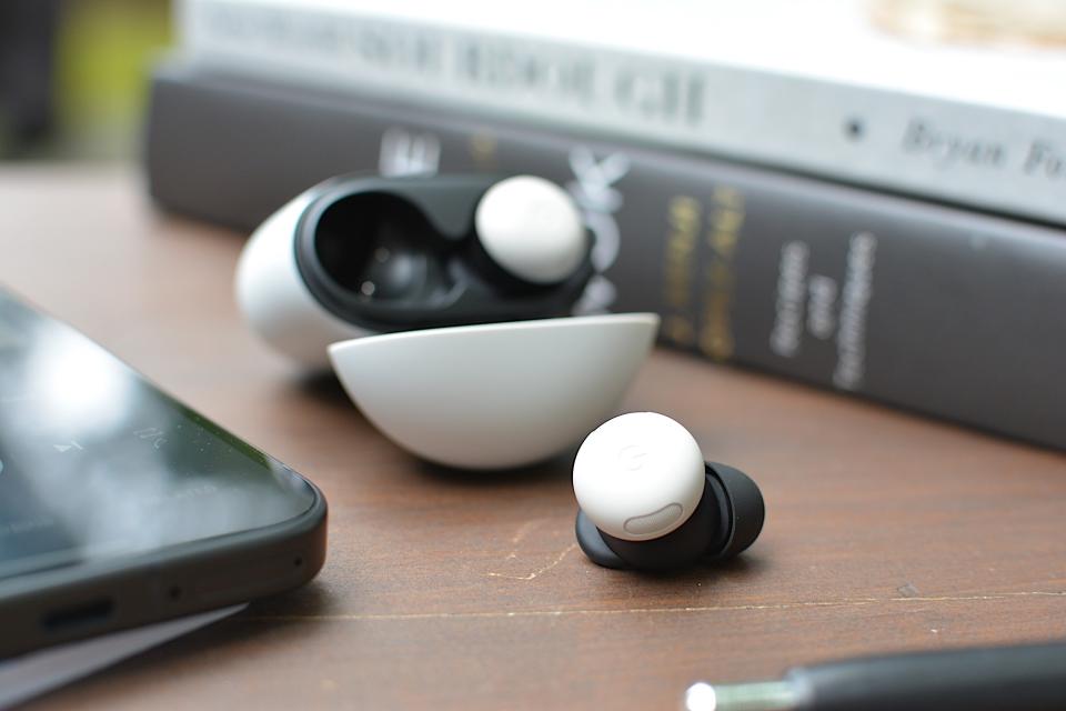 The redesigned earbuds are significantly smaller than their predecessors. 