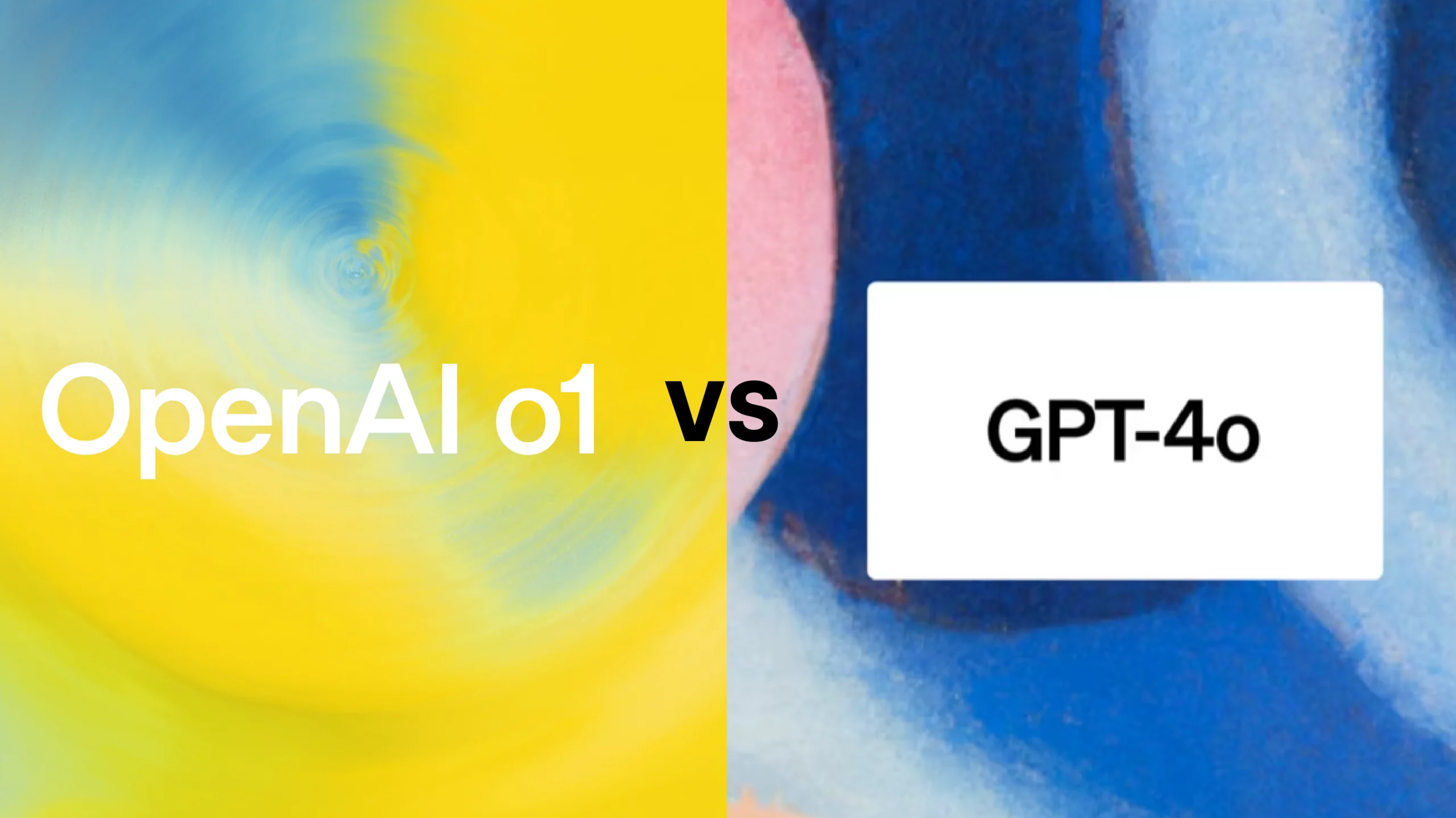 GPT-40 vs OpenAI o1