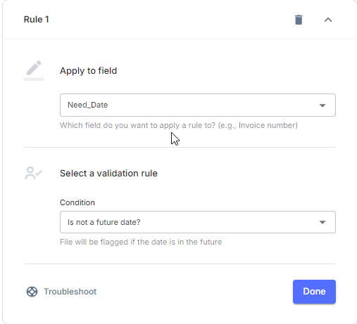 You can configure the validation workflows in Nanonets to ensure invalid POs are flagged automatically