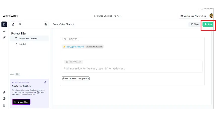 Cómo construir un chatbot de IA sin código