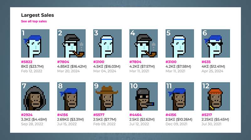 A Complete Guide to CryptoPunks in 2024 – Sales