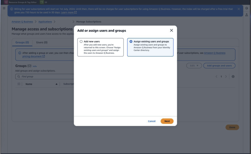 Add or Assign Users and Groups in Identity Center