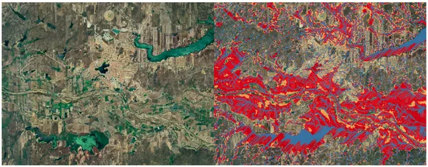 GIS software, such as QGIS, to visualize the higher-risk areas