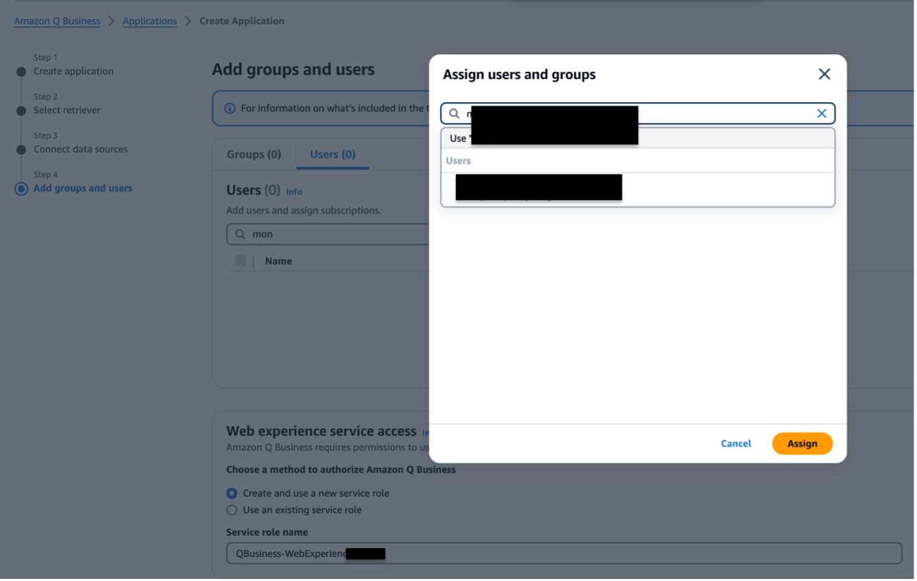 Assign users and groups