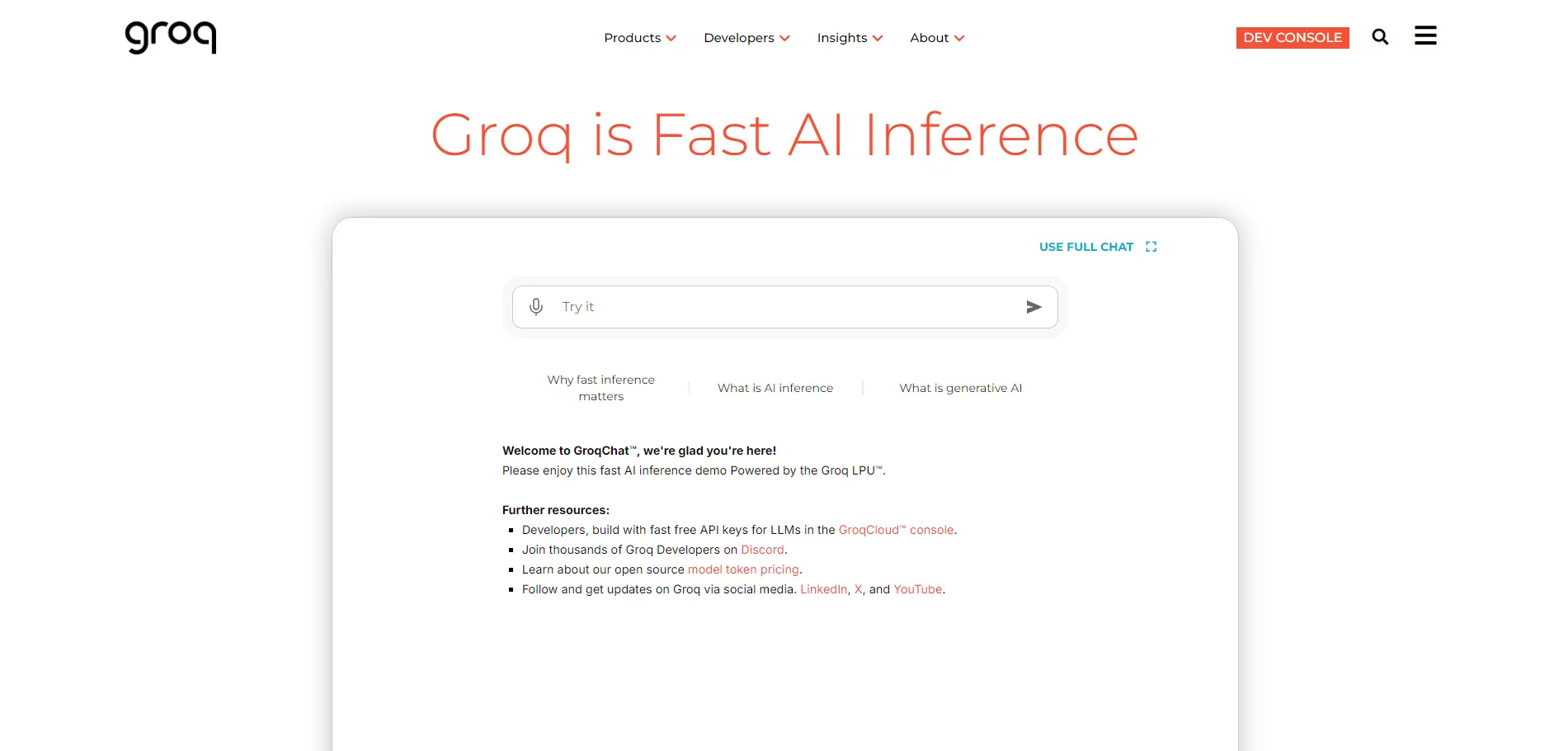 Get the Groq API