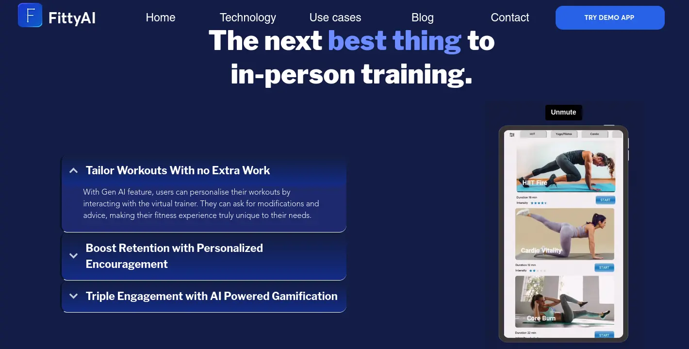 FittyAI para entrenamientos personalizados utilizando IA generativa