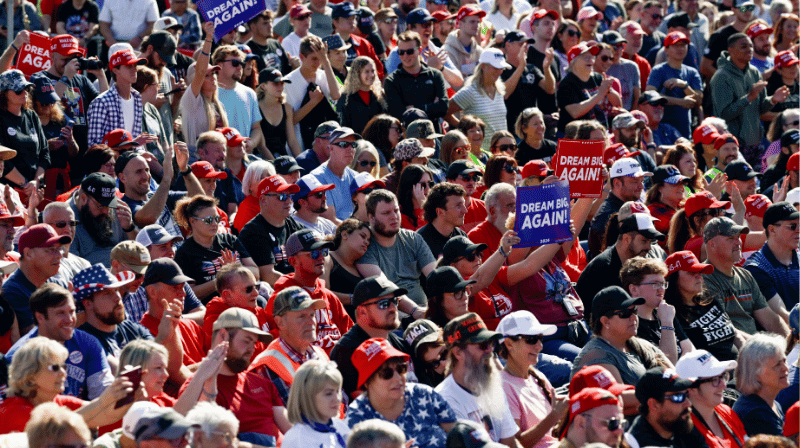 Demonstration of Trump supporters