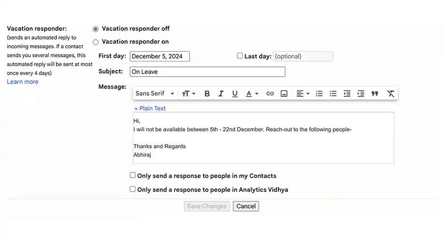 Out-of-office reply on Gmail | Automating Email Responses Using CrewAI