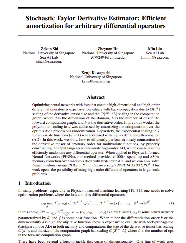 Stochastic Taylor Derivatives Estimator: Efficient Amortization for Arbitrary Differential Operators