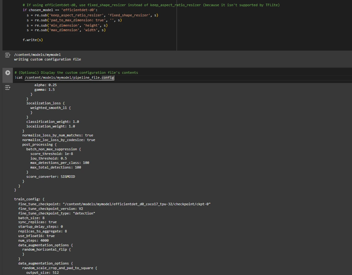 Modify pipeline configuration file - Object detection with TensorFlow