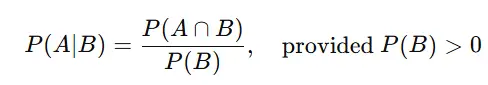 Conditional probability