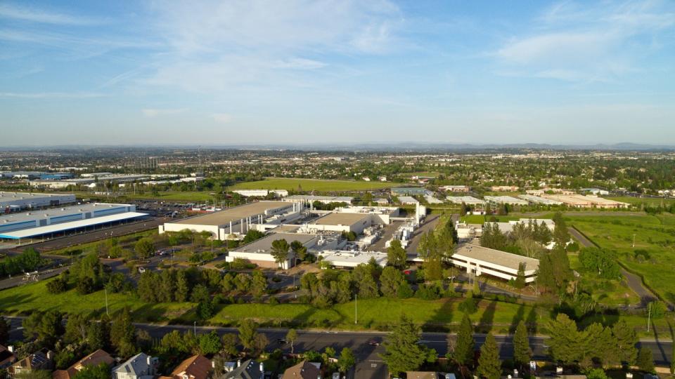 Aerial view of the Bosch chip plant in Roseville, CA.