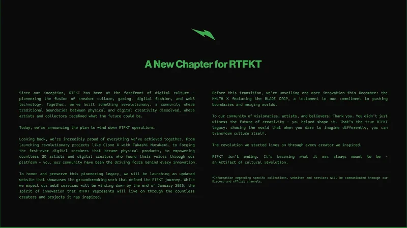 RTFKT Official Announcement