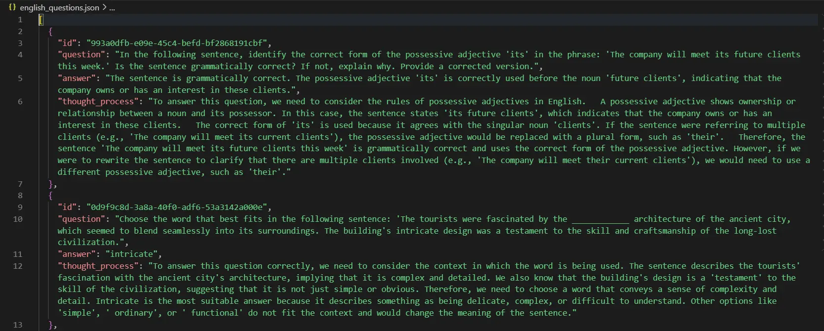 json_qs: generating local synthetic data