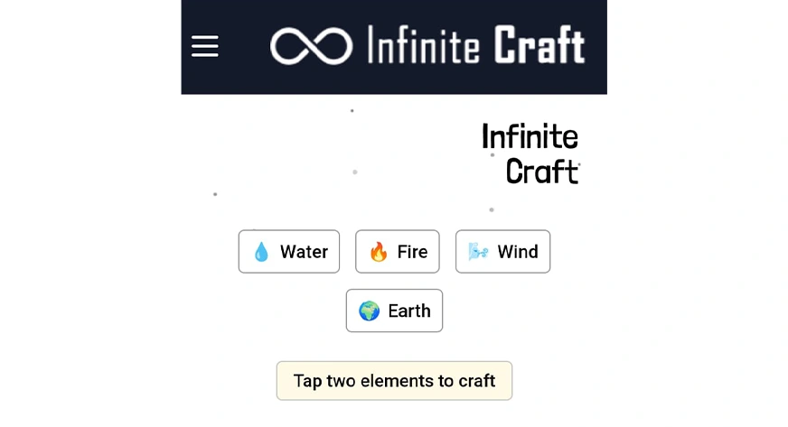 Infinite Craft | dynamic game storytelling using GenAI