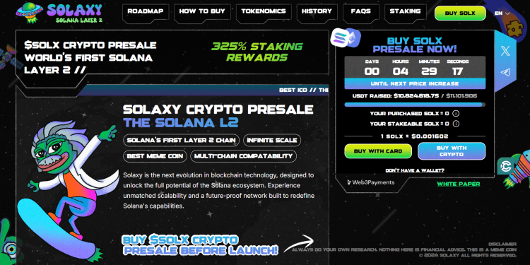 What cryptocurrency to buy today? Solaxia!