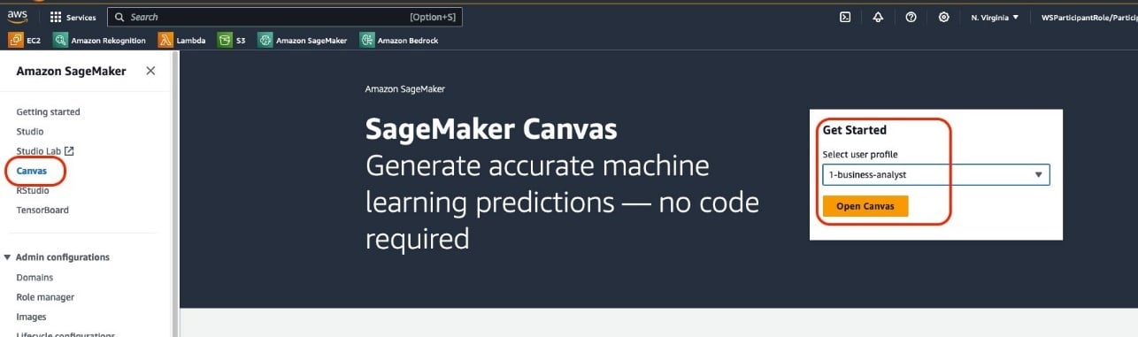 SageMaker Canvas