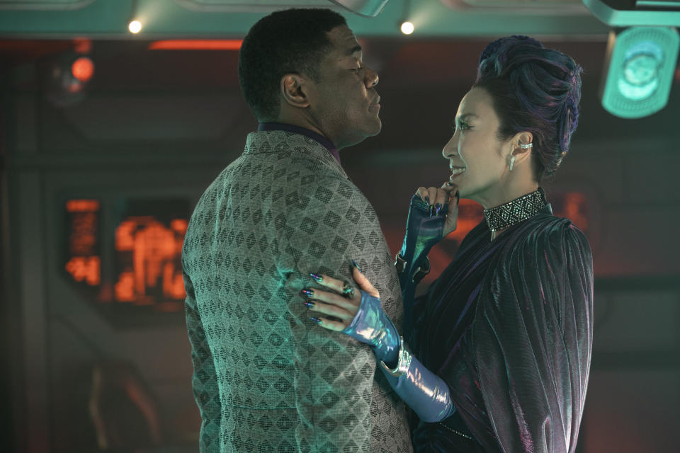 Sam Richardson as Quasi and Michelle Yeoh as Georgiou in Star Trek: Section 31, streaming on Paramount+, 2025. Photo credit: Jan Thijs/Paramount+