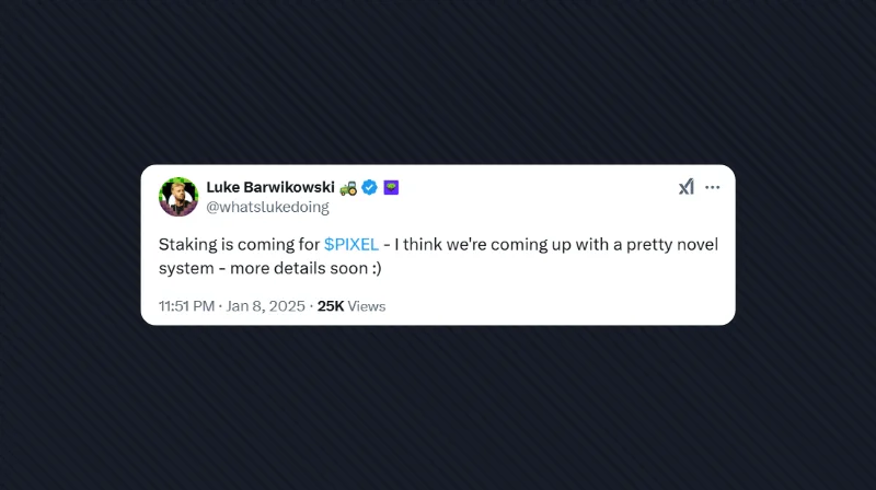 Pixels CEO Teases Betting on $PIXEL Coming Soon